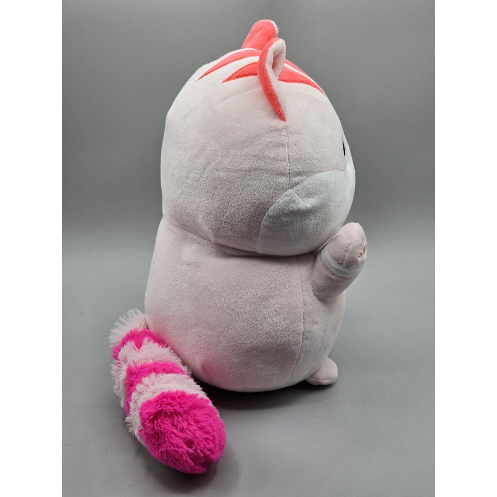 Honeymaru KitCat Mochi Kawaii Pink Kitty Cat Plush Anime Furry Striped Tail 11" - Picture 5 of 10